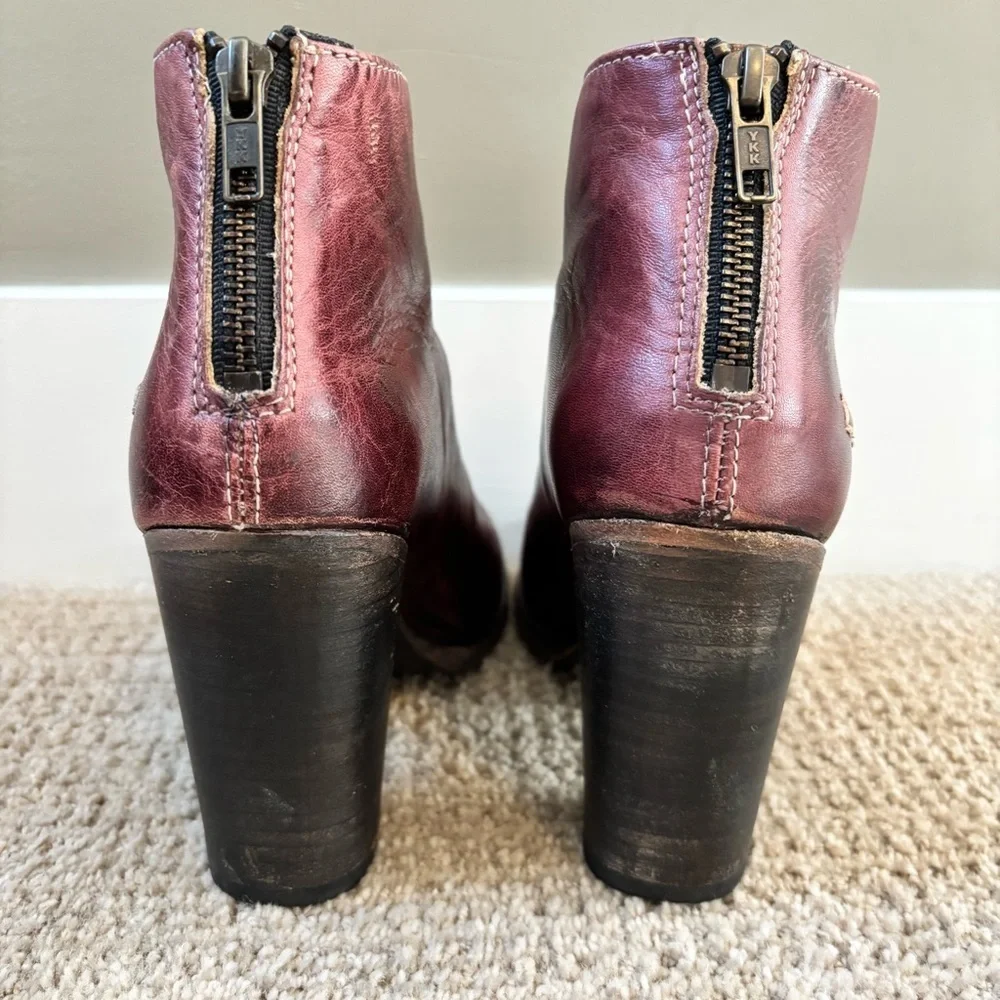 Bed|Stu Onset Bootie Womens Size 8.5 Burgundy - Picture 4 of 12